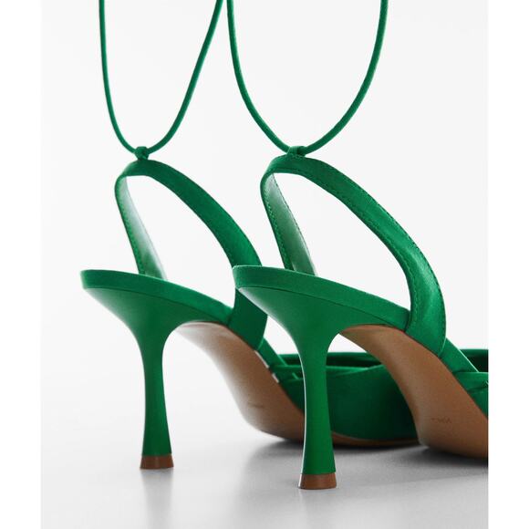 MANGO Lace Up Heels NWT - Picture 7 of 11